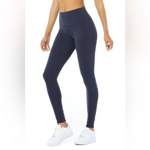 ALO HIGH-WAIST AIRBRUSH LEGGING True Navy Size Small